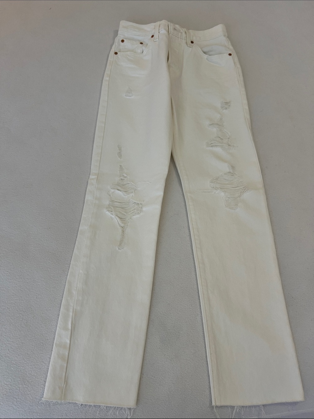 Levi's White 501® High-Rise Jeans